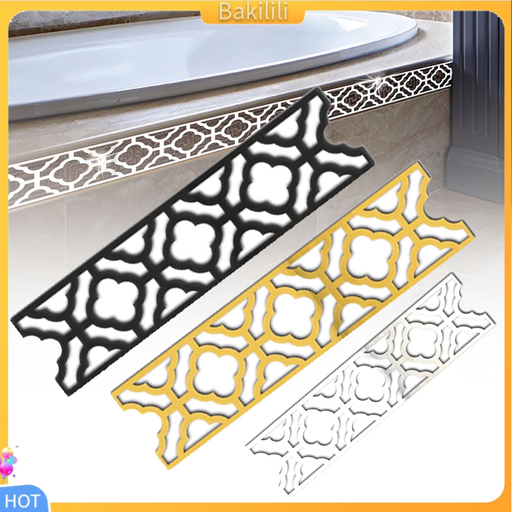 (Bakilili) สติกเกอร์กระจก อะคริลิค 3d diy สําหรับติดตกแต่งผนังบ้าน