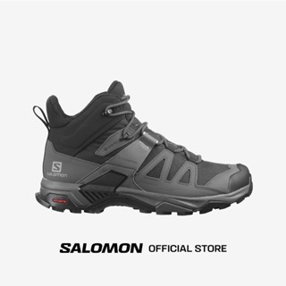 SALOMON X ULTRA 4 MID WIDE GTX BLACK/MGNT รองเท้าเดินป่าผู้ชาย