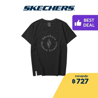 Skechers สเก็ตเชอร์ส เสื้อยืดแขนสั้น ผู้หญิง Short Sleeve Tee - L123W046