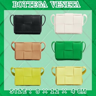 Hot บอตเตกา เวเนต้า  Bottega Veneta BV CASSETTE Crossbody Bag หนังแกะ หลายสี/666688VMAY18425