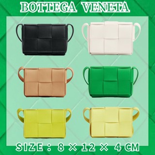 Hot บอตเตกา เวเนต้า  Bottega Veneta BV CASSETTE Crossbody Bag หนังแกะ หลายสี/666688VMAY18425