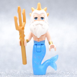 LEGO King Triton , 43207 Underwater Palace - DISNEY FRIENDS  - LEGO เลโก้ มินิฟิกเกอร์ ตัวต่อ ของเล่น