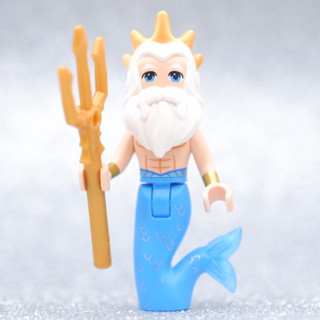 LEGO King Triton , 43207 Underwater Palace - DISNEY FRIENDS  - LEGO เลโก้ มินิฟิกเกอร์ ตัวต่อ ของเล่น