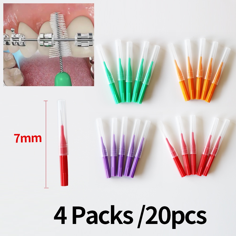 5Pcs Interdental Brush Tooth Toothpick Cleaners