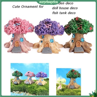 &lt;surprise&gt; mini Fairy Tree House ตุ๊กตาจิ๋วสำหรับตกแต่งสวน