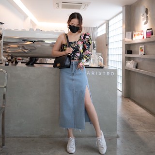 Chic No.9 : Skirt Jeans denim👋ปัดซ้ายที่รูปเพื่อดูขนาดสินค้า