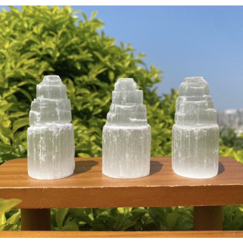 1 PC Mini Selenite Tower, Selenite Point, 2-3 inchs , Selenite Obelisk, Selenite Charging Towers, He