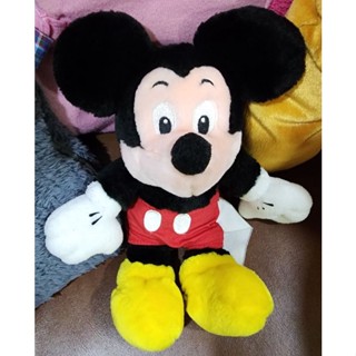 ตุ๊กตามือ✌️ ลิขสิทธิ์แท้💯 ตุ๊กตา มิกกี้เม้าส์ Mickey Mouse ป้ายจาง ขนาด 9" สภาพ 95%