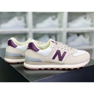 New Balance NB ML574LGI รองเท้าผ้าใบที่ทนต่อการสึกหรอ รองเท้าวิ่งสบายสำหรับผู้ชายและผู้หญิง รองเท้าลำลองระบายอากาศ