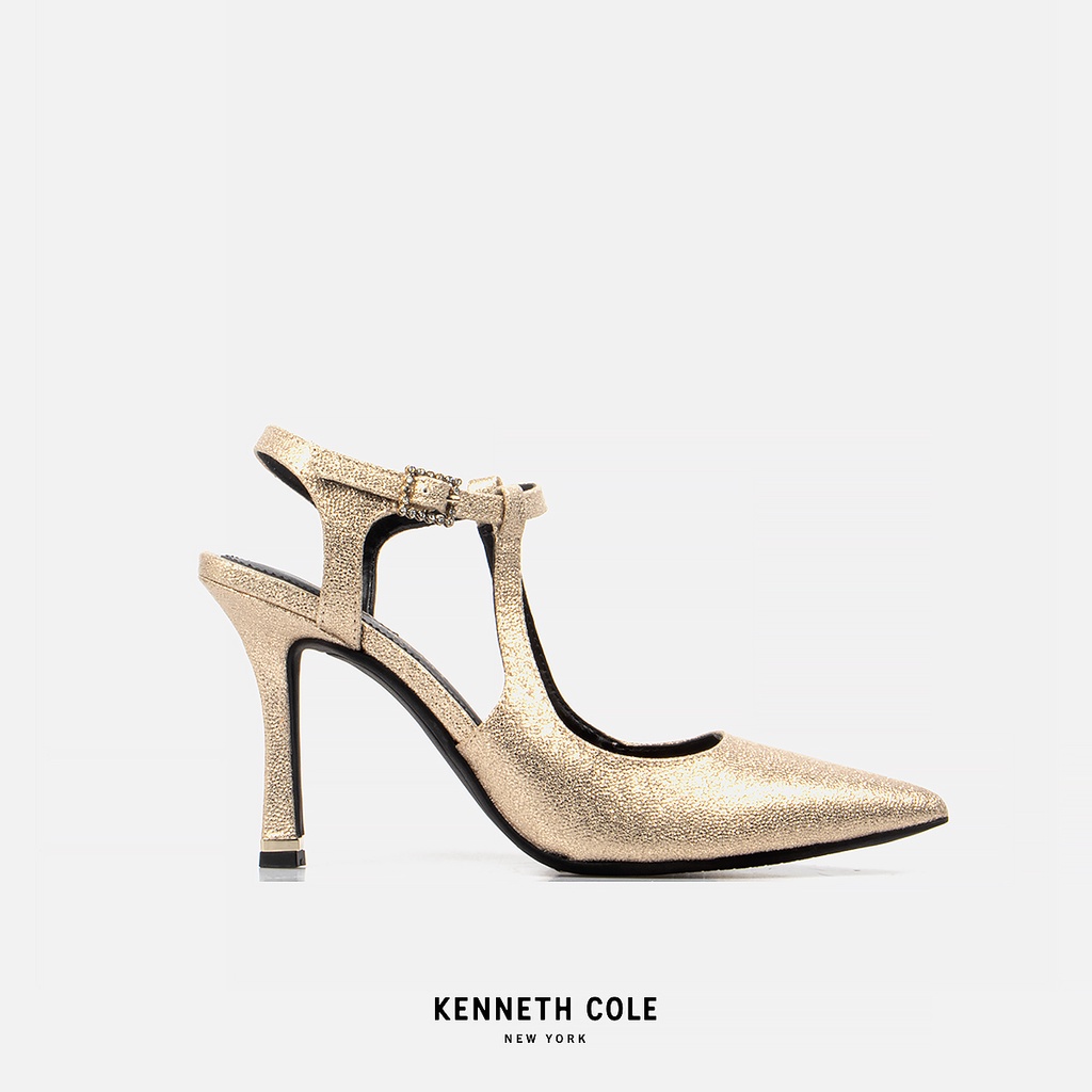 KENNETH COLE รองเท้าส้นสูงผู้หญิง รุ่น ROMI ANKLE SLING สีทองอ่อน ( HEL - KL22ROA03-710 )