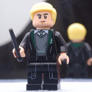 LEGO Draco Malfoy Slytherin Black Robe Harry Potter