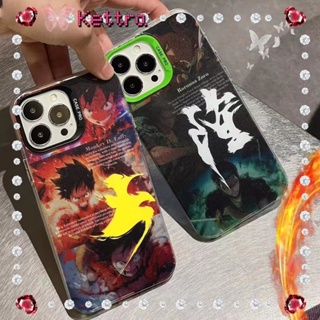 💜Kettra💜การ์ตูน นารูโตะ ความคิดสร้างสรรค์ รุ่นคู่ iPhone 11 14 pro max ป้องกันการหล่น ขอบเต็ม case for iPhone 12 13