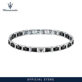 Maserati Jewels 22cm Mens Steel Ceramic Bracelet JM420ATI07 (Adjustable)