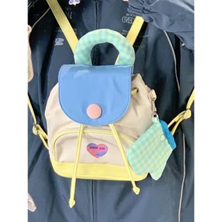 [พร้อมส่ง] กระเป๋าเป้สะพายหลัง ขนาดเล็ก น่ารัก สําหรับผู้หญิง