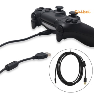 HOT_ 300 ซม. สายชาร์จสำหรับ PS4 เครื่องชาร์จคอนโทรลเลอร์ไร้สายจอยสติ๊กตะกั่ว