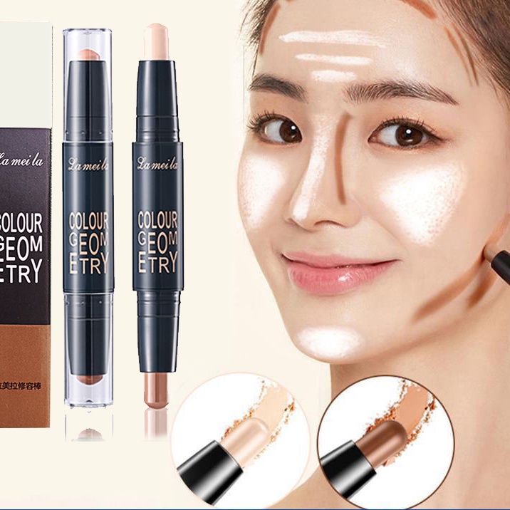 BEIKOTT คอนทัวร์สติ๊ก คอนซีลเลอร์ไฮไลท์ ไฮไลท์คอนทัวร์ ปากกาเงา สองหัว แท่งแรเงาแต่งหน้า Contour