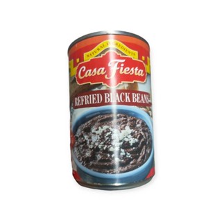 Casa Fiesta Refried Black Beans 454g.ถั่วดำบดปรุงรส คาซ่า เฟสต้า 454กรัม