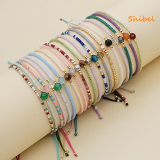 HOT_ สร้อยข้อมือผู้หญิง Boho Handmade ความงามปรับ Faux คริสตัล Bohemian ชาติพันธุ์ลูกปัดสร้อยข้อมือผู้หญิงอุปกรณ์เสริม