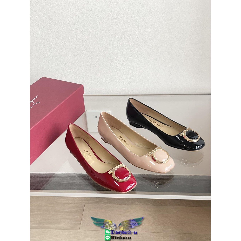 Ferra.gamo chunky-heel slide women's pump slip-on elegant party dancer footwear size35-42