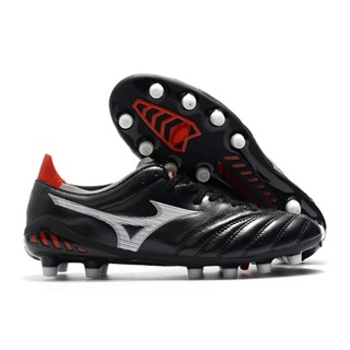 Mizuno MORELIA NEO III Kangaroo รองเท้าฟุตบอล รองเท้าหนัง สีดํา