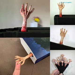 Calciwj Halloween Bookmark Eye-catching Unique Durable Spooky Zombie Hand Bookmark for Halloween Decorations