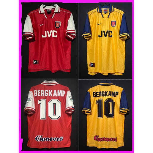 เสื้อกีฬาแขนสั้น ลายทีมชาติฟุตบอล Gao Pin 1996 1997 season Arsenal's ชุดเหย้า