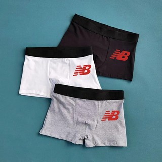【พร้อมส่ง】NB กางเกงชั้นในผ้าฝ้ายเอวยางยืดพิมพ์ลายตัวอักษรแฟชั่นผู้ชาย