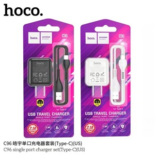 ของแท้ Hoco C96 ชุดชาร์จ หัวUSBพร้อมสายชาร์จ ชาร์จเร็ว2.1A สำหรับiOS/Type C/Micro