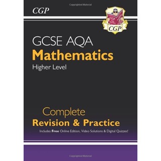 NEW! หนังสืออังกฤษ GCSE Maths AQA Complete Revision &amp; Practice: Higher inc Online Ed, Videos &amp; Quizzes [Paperback]