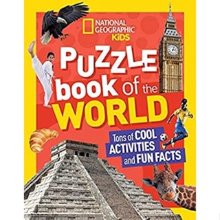 NEW! หนังสืออังกฤษ National Geographic Kids Puzzle Book of the World [Paperback]