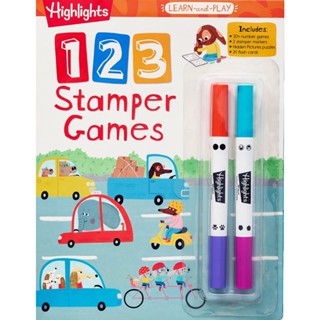 NEW! หนังสืออังกฤษ Highlights Learn-and-Play 123 Stamper Games (Highlights Learn-and-play) [Paperback]