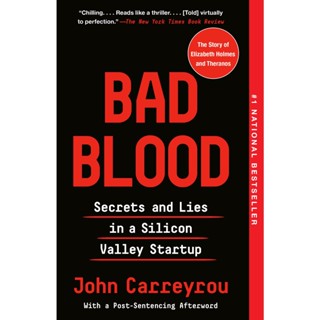 NEW! หนังสืออังกฤษ Bad Blood : Secrets and Lies in a Silicon Valley Startup (Export ed.) [Paperback]