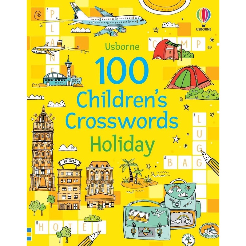 NEW! หนังสืออังกฤษ 100 Children's Crosswords: Holiday (Puzzles, Crosswords and Wordsearches) [Paperb