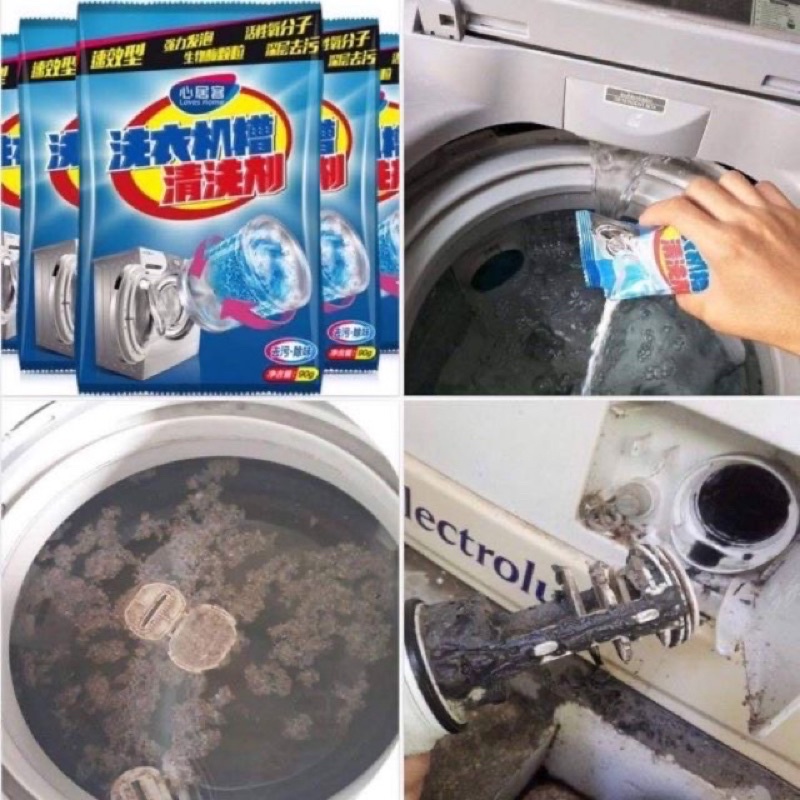 Telecorsa ผงล้างเครื่องซักผ้า ผงทำความสะอาดเครื่องซักผ้า washer cylinder   cleaner