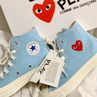 CDG Play x Converse 1970S Rei kawakubo Love Heart Candy สีรองเท้าผ้าใบรองเท้าผ้าใบ EU36-44