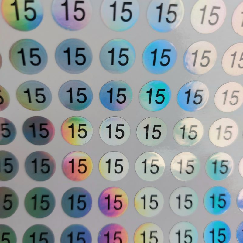 อ่านก่อนซื้อ🟢สติ๊กเกอร์ 1🔜 40 (1 แผ่น 1 ตัวเลข) พื้นสีเงิน เส้นผ่าศูนย์กลาง 1 ซม.บางตัวเลขอาจมีจุดฟองอากาศเลขครบติดได้ดี - รูปที่ 6
