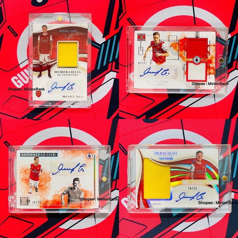 PANINI IMMACULATE IMPECCABLE MESUT OZIL AUTOGRAPH ARSENAL ลายเซ็น อาร์เซนอล การ์ดบอล การ์ดฟุตบอล