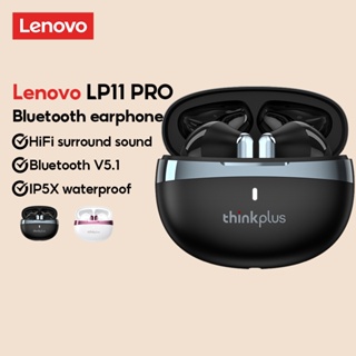 Lenovo ใหม่ LP11 หูฟังบลูทูธไร้สาย ลดเสียงรบกวน HD ไมโครโฟนสเตอริโอ 5.1 สําหรับเล่นเกม