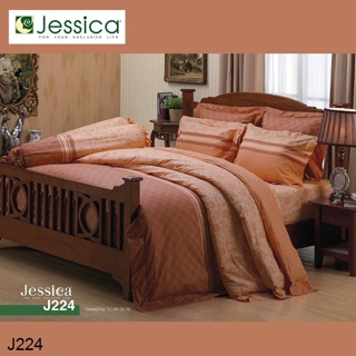 Jessica (ครบเซ็ต) ผ้าปูที่นอน+ผ้านวม 3.5ฟุต 5ฟุต 6ฟุต พิมพ์ลาย กราฟฟิก J224 #เจสสิกา เครื่องนอน ชุดผ้าปู ชุดผ้าปูเตียง