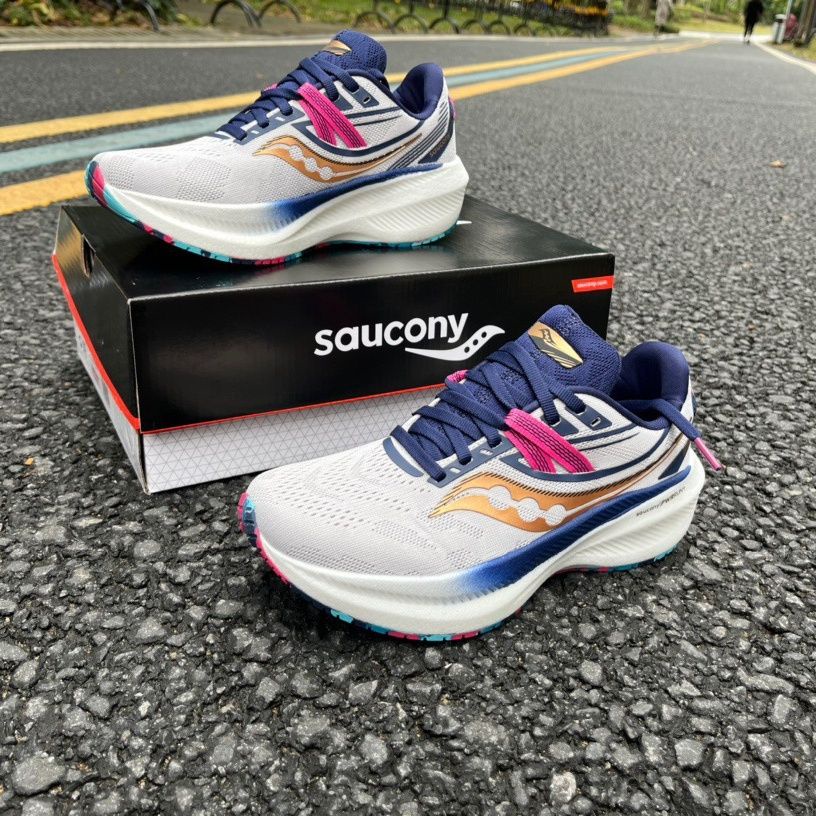 Saucony Saucony 2022 TRIUMPH Victory 20 รองเท้ากีฬา รองเท้าวิ่ง สําหรับผู้ชาย และผู้หญิง