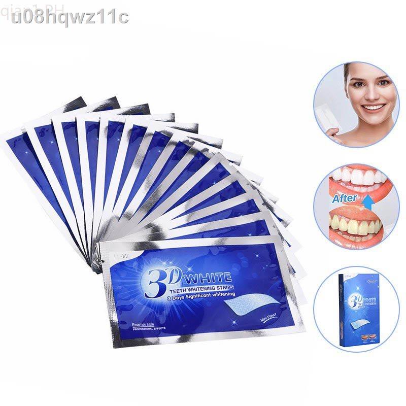Upgraded (28PCs) 3D white gel teeth whitening strips oral dental care bleaching white tooth stickers