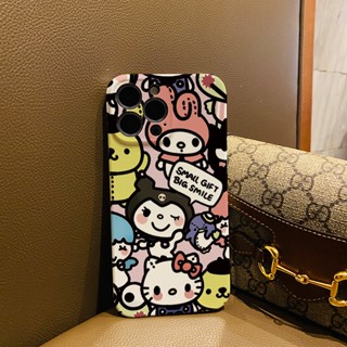 ฟิล์มแข็ง เคส iphone 14 pro Max 11 13 12 7Plus 8 X XS Max แฟชั่น San Ouli ครอบครัว เคสกันกระแทก