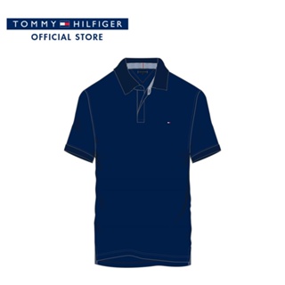 Tommy Hilfiger เสื้อโปโลผู้ชาย รุ่น MW0MW26881 DW5 - สีกรมท่า