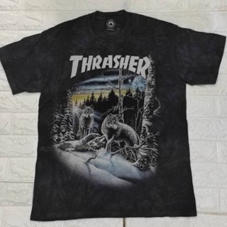 🌝เสื้อยืด The Mountain X THRASHER ลาย 13 wolves very rare หายาก มากๆถึงมากที่สุด น่าสะสมมากๆตัวนี้สภาพ dead stock🔥