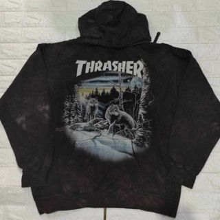 🌈เสื้อกันหนาว Hoody The mountain X THRASHER ลาย 13wolves very rare 🌞