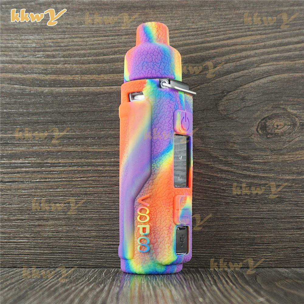 ใหม่ 2023 ฟรีสายคล้อง พื้นผิว เคส สําหรับ VOOPOO ARGUS PRO 80W POD ซิลิโคน ปลอกหุ้ม โล่ ผิว สติกเกอร์ หนัง