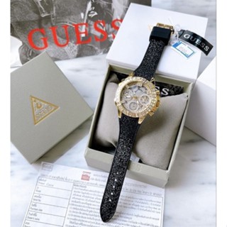 Guess • นาฬิกาข้อมือผู้หญิง • ตัวเรือนสแตนเลสสีทอง  มีประกันศูนย์