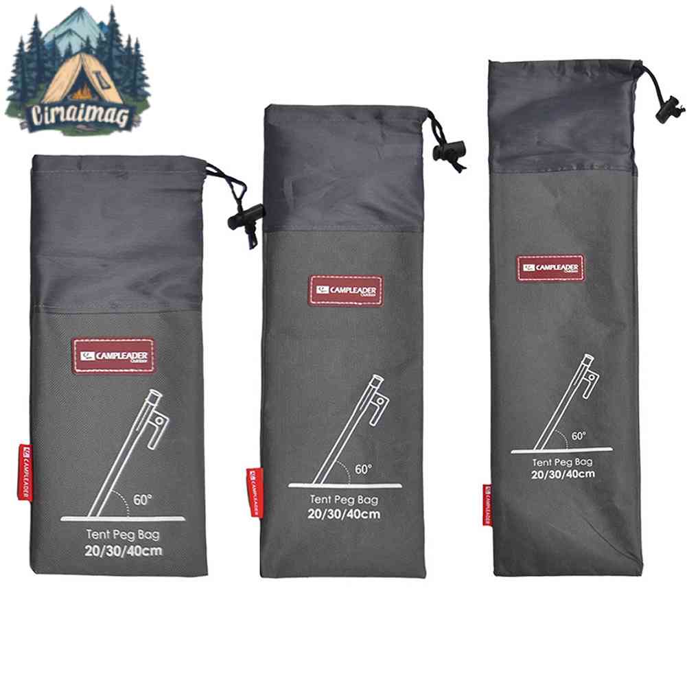 DREAMMALL กระเป๋าเก็บหมุดเต็นท์ ค้อนลม เชือก สําหรับตั้งแคมป์กลางแจ้ง