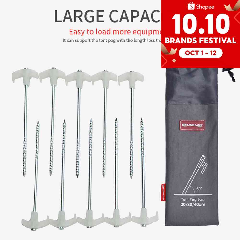 DREAMMALL กระเป๋าเก็บหมุดเต็นท์ ค้อนลม เชือก สําหรับตั้งแคมป์กลางแจ้ง - รูปที่ 4