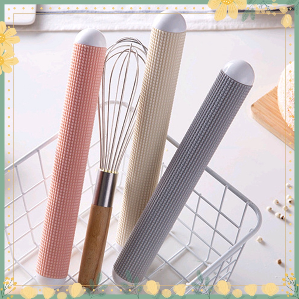 Dough Roller Effective Manual PP Floating Point Embossing Rolling Pin for Home